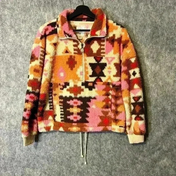 Billabong Time Off Half Zip Fleece Pullover - Small - Picture 1 of 5